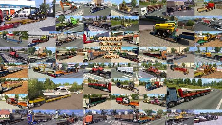 Overweight Trailers and Cargo Pack V11.9.6