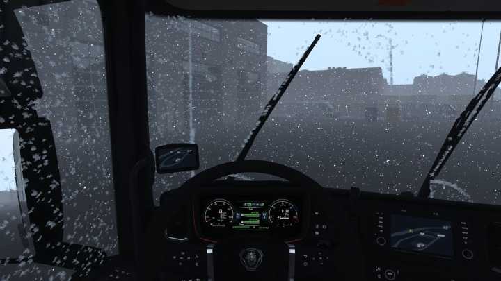 ETS2 1.53 – Realistic Brutal Graphics & Weather Winter Snow V1.1