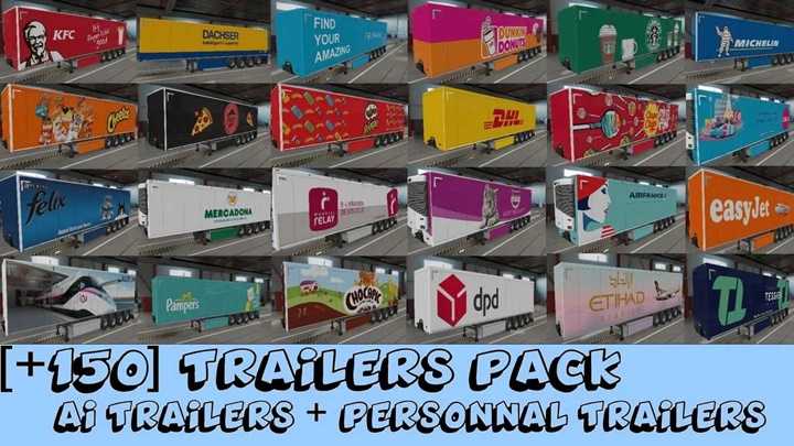 ETS2 1.53 – Realistic Trailers Skin Pack V2.4.1