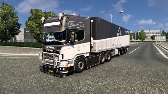 ETS2 1.53 - Ludwig Scania R620 V8 + Прицеп