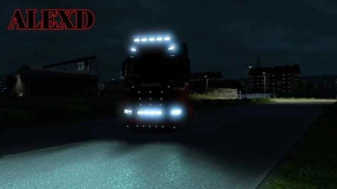 ETS2 1.53 - Alexd Flare and 5500 Lights for All Trucks V1.0