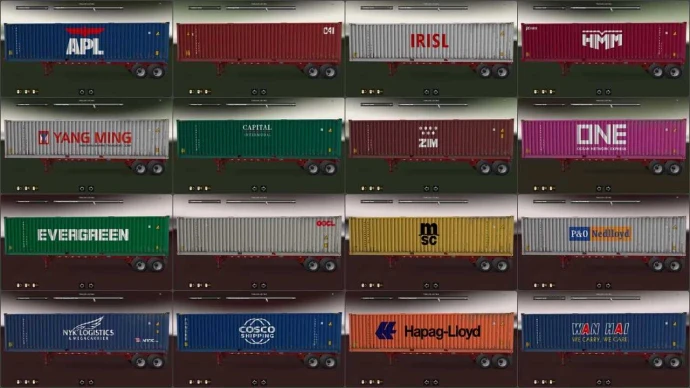 ETS2 1.53 - Shipping Container Cargo Pack V2.4