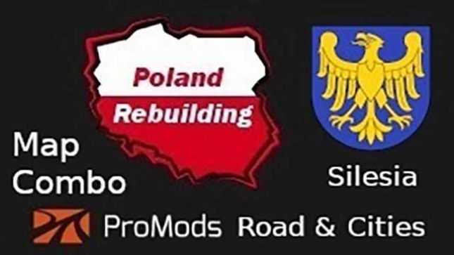 ETS2 1.53 - ProMods Road & Cities Silesia Merge (Stripped Version) V1.6.2