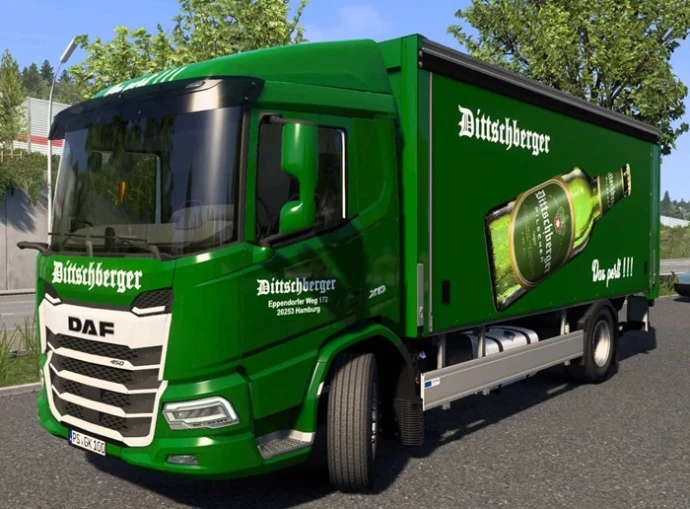 ETS2 1.53 - DAF XD Rigid/Gastro и прицепы Dittschberger-Skin V1.0