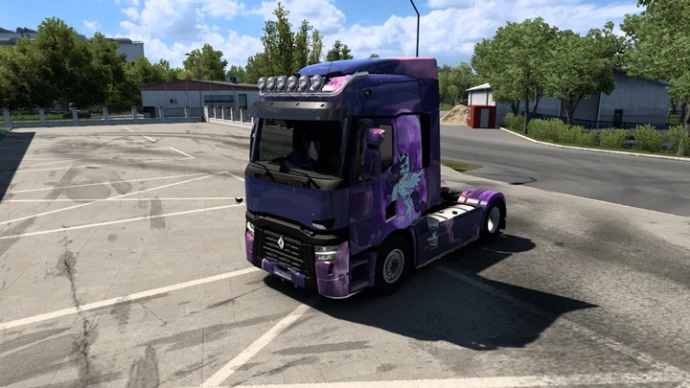 ETS2 1.53 - Purple Swan Moonlove Paint Job V1.0