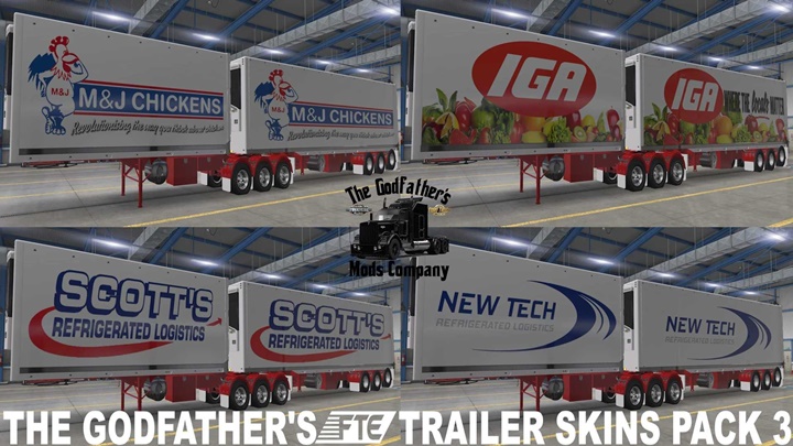 ATS – The Godfathers FTE Trailer Skins Pack V3.0 (1.53)