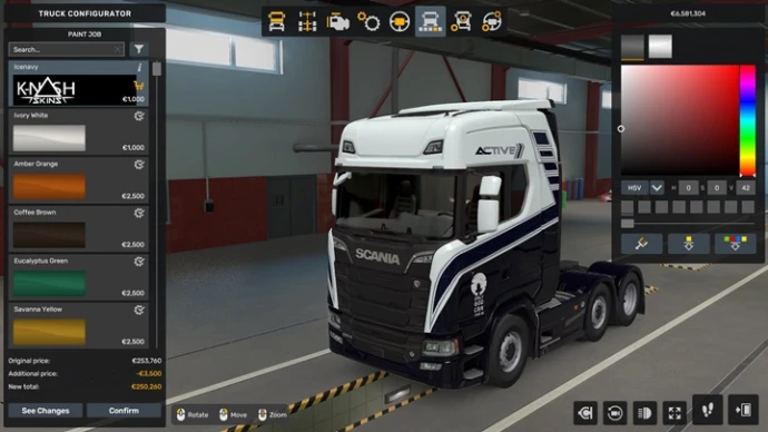 ETS2 1.53 - Scania S Active Skin V1.0