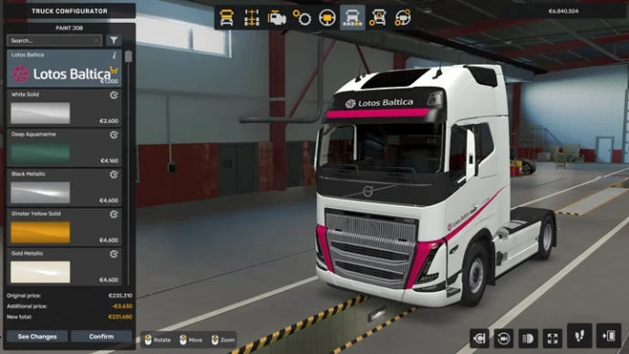 ETS2 1.53 - Volvo FH 4/5/6 Lotos Baltica Skins V1.0