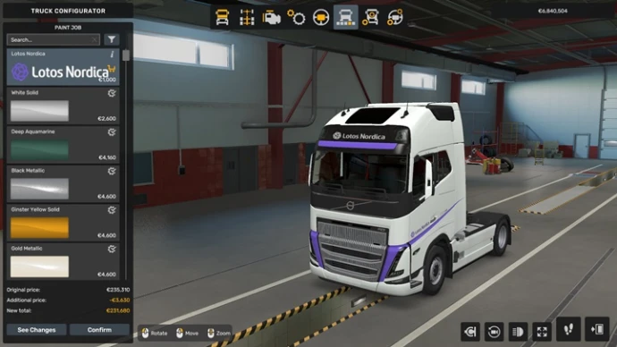 ETS2 1.53 - Volvo FH 4/5/6 Lotos Nordica Skins V1.0