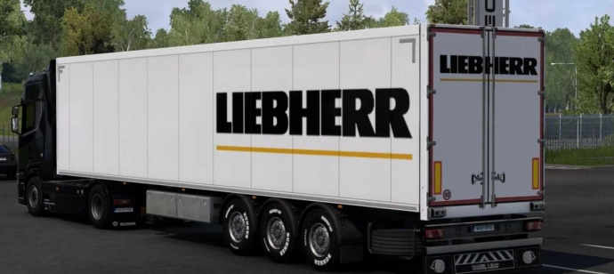 ETS2 1.53 - Liebherr Skin SCS Box Trailer V1.0