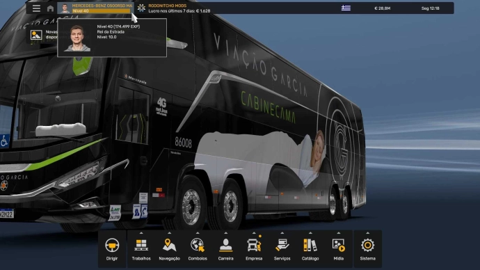 ETS2 1.54 - Profile MB O500RSD Marcopolo Paradiso 1800 DD G8 Modshop V1.0