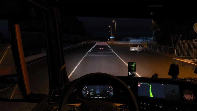 ETS2 1.54 - Отражающая дорожная разметка V5.0