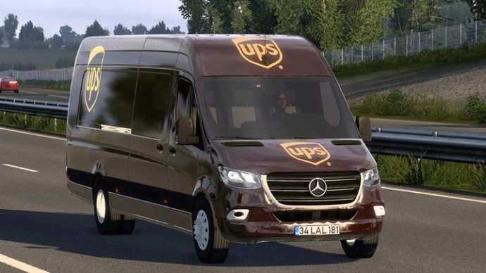 ETS2 1.54 - Mercedes-Benz Sprinter UPS Skin V1.0 ETS2 1.54 - Mercedes-Benz Sprinter UPS Skin V1.0