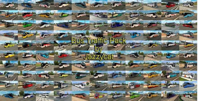 ETS2 1.54 - Bus Traffic Pack V18.1.6