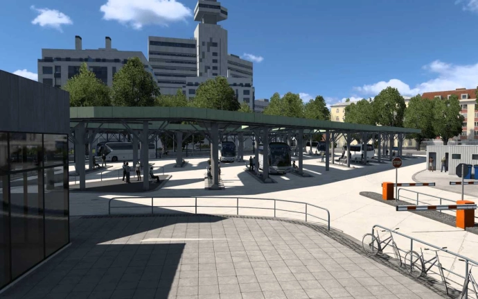 ETS2 1.54 - Berlin Bus Station Rebuild V0.1