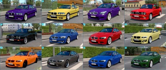 ETS2 1.54 - Набор трафика BMW ETS2 1.54 - Набор трафика BMW