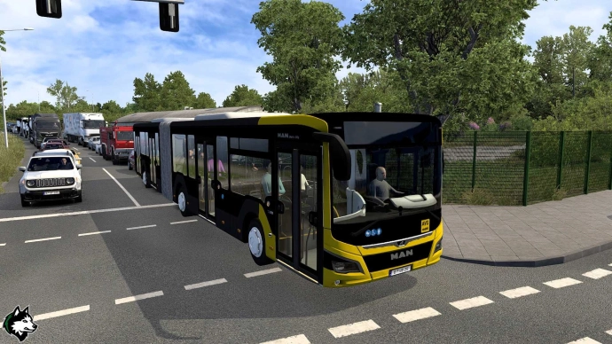 ETS2 1.54 - Pack City Buses into Traffic V1.3