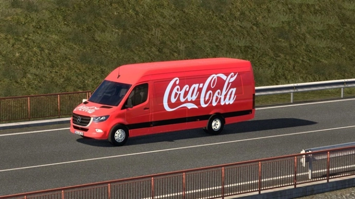 ETS2 1.54 - Скин Mercedes-Benz Sprinter Coca-Cola V1.0 ETS2 1.54 - Скин Mercedes-Benz Sprinter Coca-Cola V1.0