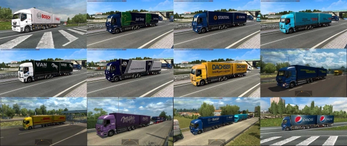 ETS2 1.54 - Tandem Traffic Pack V2.3.7