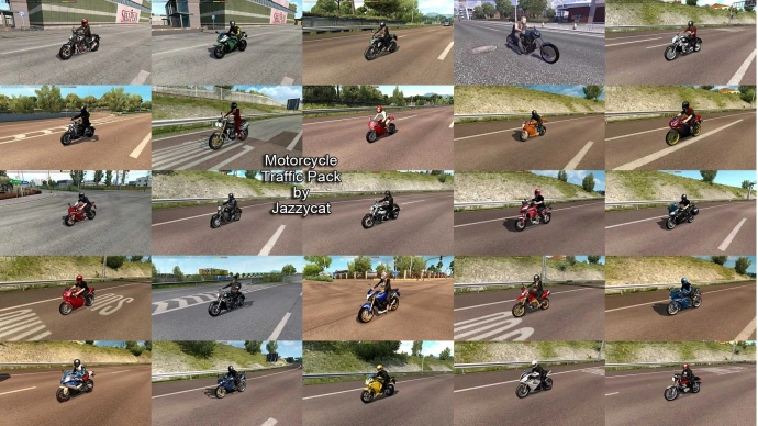 ETS2 1.54 - Motorcycle Traffic Pack V6.5.11
