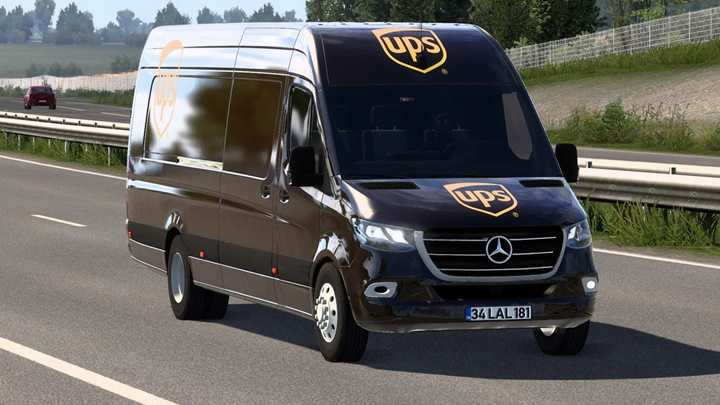ATS – Mercedes-Benz Sprinter UPS Skin V1.0 (1.54)