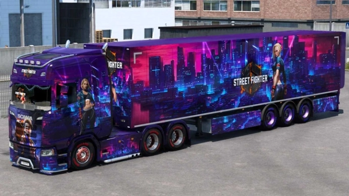 ETS2 1.54 - Скин Street Fighter 6 ETS2 1.54 - Скин Street Fighter 6