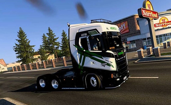 ETS2 1.54 - Скин Scania S Green X Blue Stripes V1.0 ETS2 1.54 - Скин Scania S Green X Blue Stripes V1.0