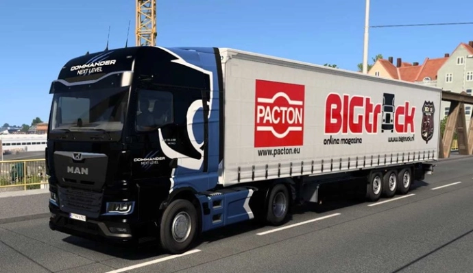 ETS2 1.54 - Скин комбо MAN Big Truck ETS2 1.54 - Скин комбо MAN Big Truck