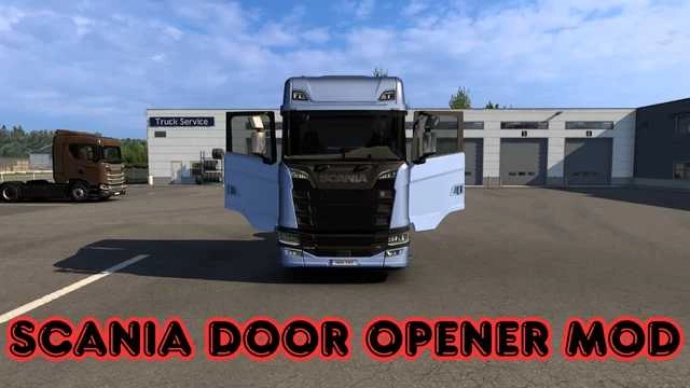 ETS2 1.55 - Мод открывания дверей Scania AIE V1.1 ETS2 1.55 - Мод открывания дверей Scania AIE V1.1