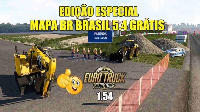 ETS2 1.54 - Карта Бразилии V5.4 ETS2 1.54 - Карта Бразилии V5.4