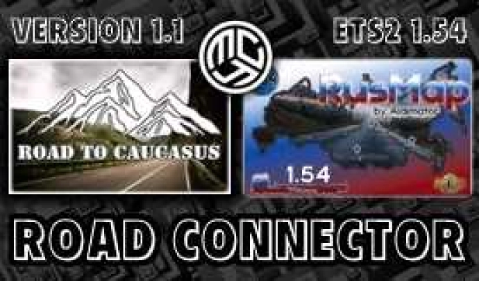 ETS2 1.54 - Road to Caucasus + RusMap [Aldimator] RC V1.1