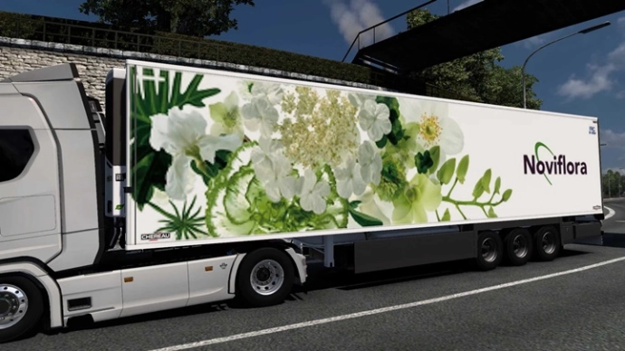 ETS2 1.54 - Прицеп Chereau + скин Noviflora V1.0 ETS2 1.54 - Прицеп Chereau + скин Noviflora V1.0