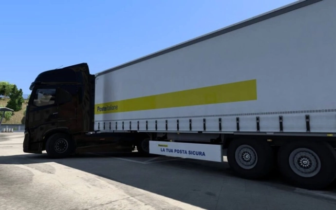 ETS2 1.54 - Скин прицепа PosteItaliane ETS2 1.54 - Скин прицепа PosteItaliane