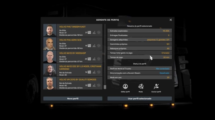 ETS2 1.54 - All Profiles V1.0