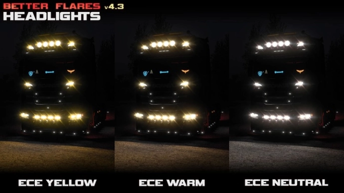 ETS2 1.55 - Better Flares V4.6