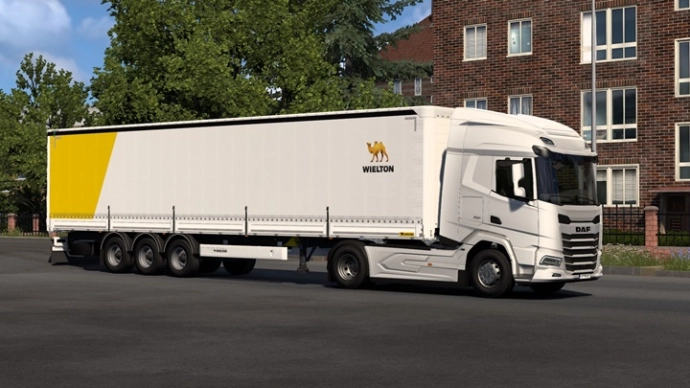 ETS2 1.54 - 3800 мм FT шасси для DAF XF 2021 ETS2 1.54 - 3800 мм FT шасси для DAF XF 2021