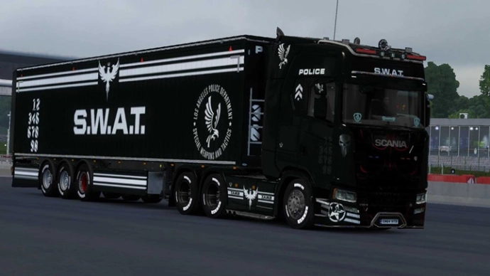 ETS2 1.54 - Scania Lapd S.W.A.T. Skin V1.0 ETS2 1.54 - Scania Lapd S.W.A.T. Skin V1.0