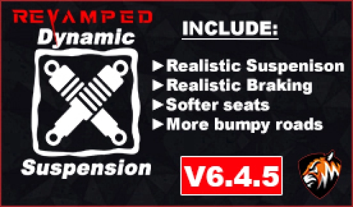 ETS2 1.55 - Revamped Dynamic Suspension V6.4.5.8