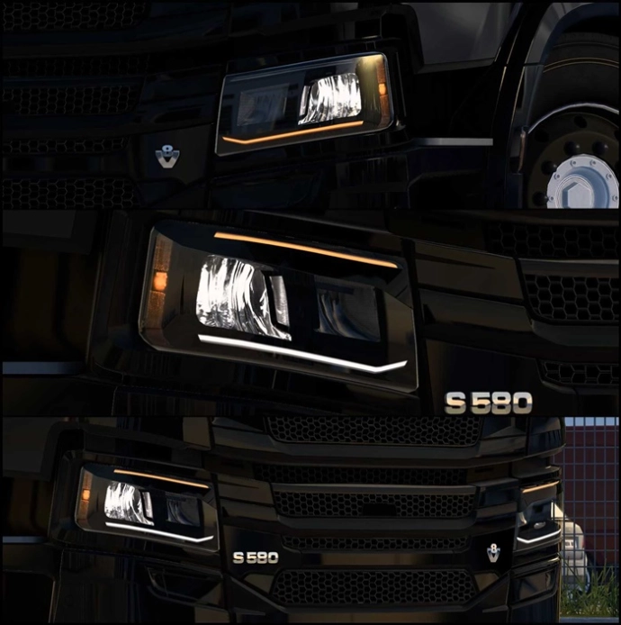 ETS2 1.54 - SCS Scania NG R & S Custom Smoked Headlamps V1.0 ETS2 1.54 - SCS Scania NG R & S Custom Smoked Headlamps V1.0