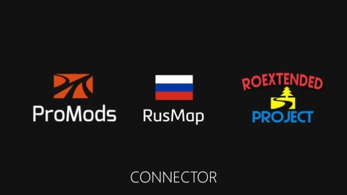ETS2 1.54 - ProMods RusMap Roextended Connector (ProMods Priority Version)
