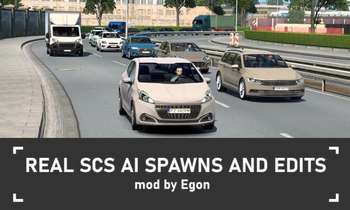 ETS2 1.54 - Real SCS AI Country Spawns V1.4