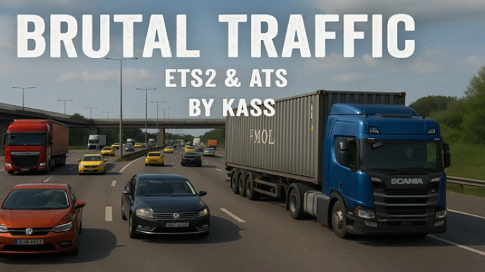 ETS2 1.54 - Брутальный Трафик V5.8 ETS2 1.54 - Брутальный Трафик V5.8