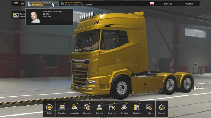 ETS2 1.55 - Daf 2021 Jaspers Profile Mod V1.0