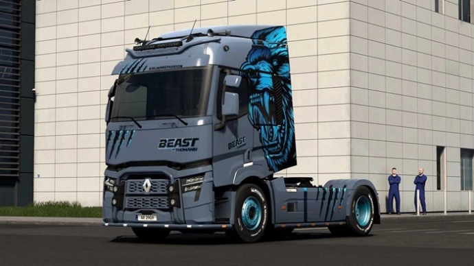 ETS2 1.55 - Окрас Зверь для Renault V1.0 ETS2 1.55 - Окрас Зверь для Renault V1.0