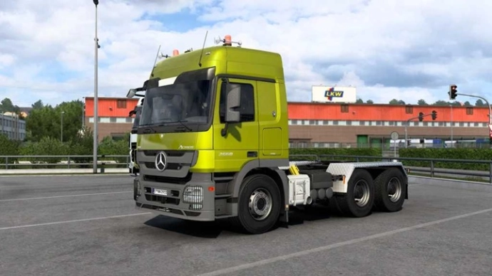 ETS2 1.55 - Грузовик Mercedes-Benz Actros MP3 ETS2 1.55 - Грузовик Mercedes-Benz Actros MP3