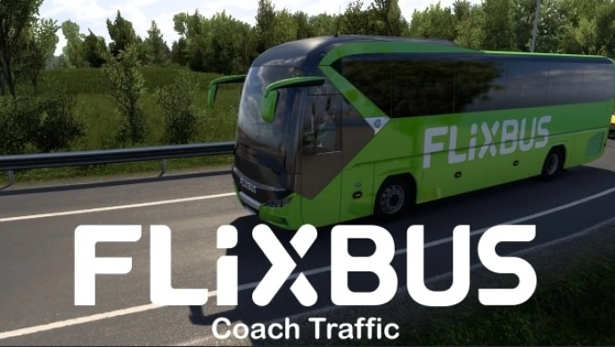 Движение автобусов Flixbus AI (1.55)