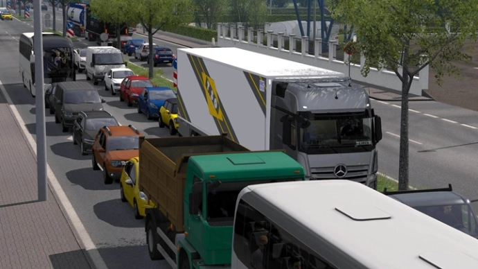 ETS2 1.55 - Брутальный трафик V5.9 ETS2 1.55 - Брутальный трафик V5.9