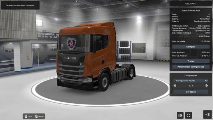Scania Adhesive Scania R S 2016 V1.0 (1.55)