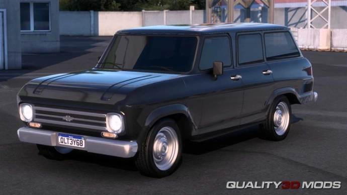 Chevrolet Veraneio 1973 + Прицеп V1.0 (1.55)