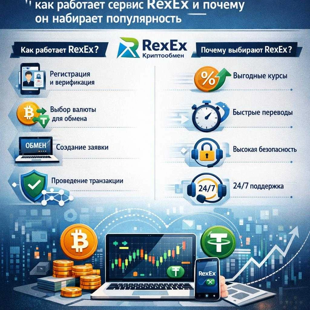 RexEx — современный криптообменник для быстрых и безопасных операций